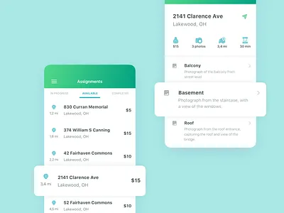 Mobile app screens app elegant icons illustrations ios mobile mobile app simple