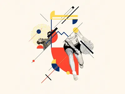 Bauhaus - E 36 days 36 days of type 36days e 36daysoftype collage design graphic iampommes illustration pommes typography vector