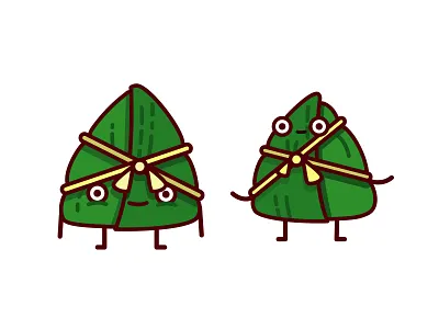 Zongzi Time! characters china design dragon boat festival illustration vector zongzi 粽子