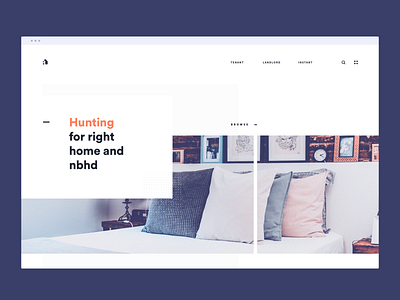 rentorr landing page brandnew browse clean hero landing lease listing minimal property real estate rent simple ui web white