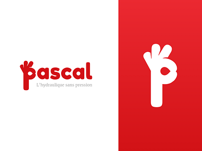 Logo Identity - Pascal brand branding design flat hydraulic identity identity design illustration logo logo design logotype logotype black white creative logotype design minimal pattern red sketch typography