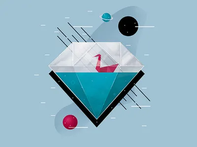 Diamond design diamante diamond digital icon illustration ilustracion ilustración logo origami space vector