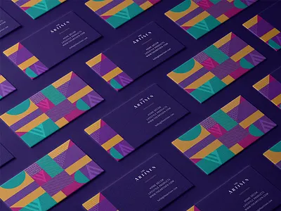Branding for The Artisen art direction branding branding and identity branding concept creative design home decor illustration loom luxury packaging purple shapes textile thread weave