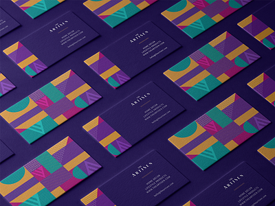 Branding for The Artisen art direction branding branding and identity branding concept creative design home decor illustration loom luxury packaging purple shapes textile thread weave