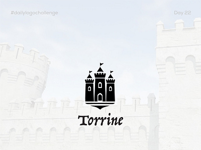Dailychallenge Insta Shots Pt3 02 branding castle dailylogochallenge design logo minimalist mirasa mirasadesign tower typography vector