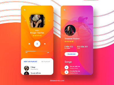 Music Mobile App Design app app design design dribbble graphic illustration music ui8 ux vector