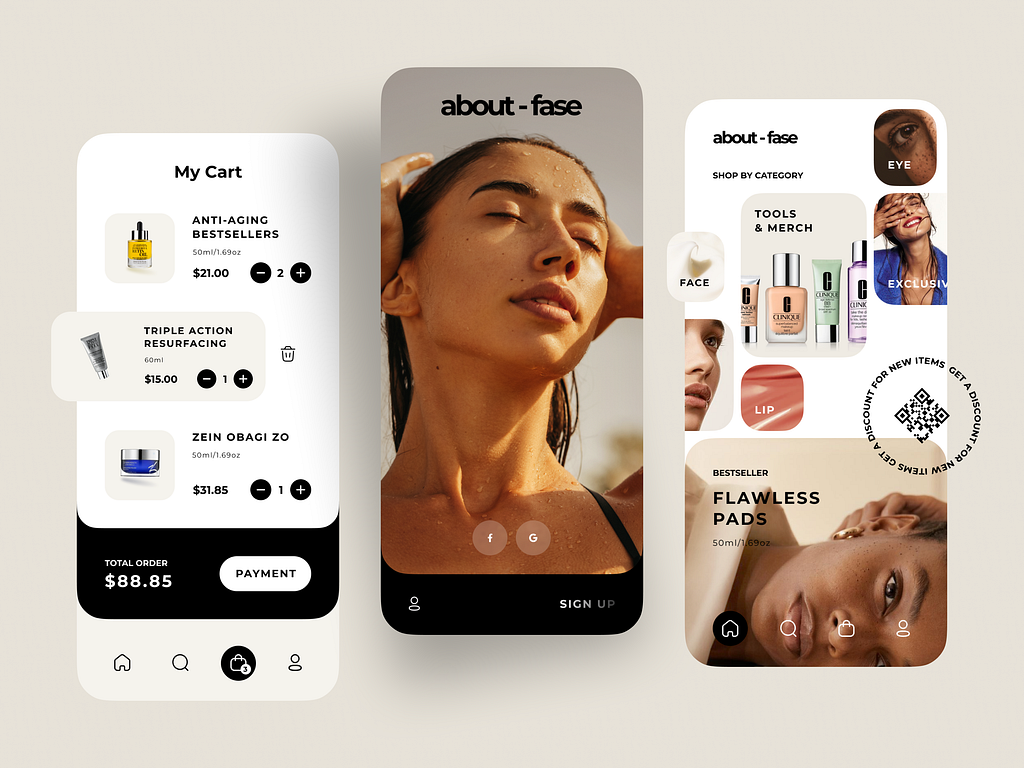 Beauty Product App by Bogdan Nikitin for NIKITIN 🇺🇦 on Dribbble