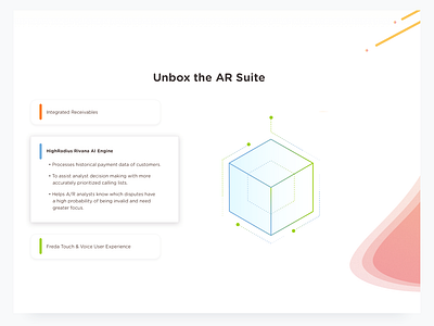 Highradius Homepage Feature automation card design dots fintech gradients illustration lines overlay shape soft ui ux vector waves