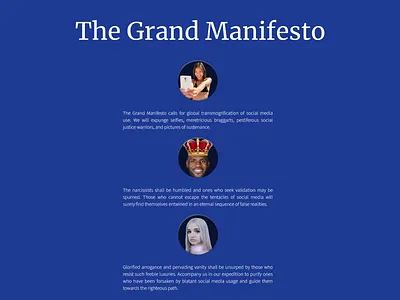 Daily UI #039 Testimonials for Grand Manifesto 039 39 dailyui grand manifesto testimonial testimonials