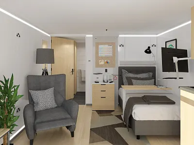 CwtchPod architecture archviz brochure caerphilly cardiff cinema 4d redshift3d