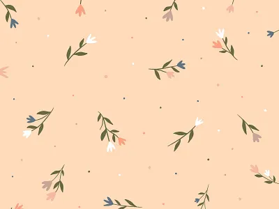 Floral Pattern art blush design floral flowers illustration pattern pink