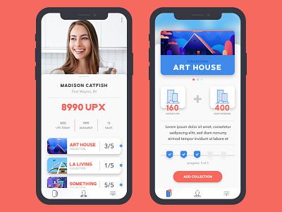 Concept for the Property-trade game clean concept ui ui ux design ux
