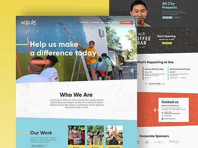 Ace in the City branding color design icons illustration ui design vector web design