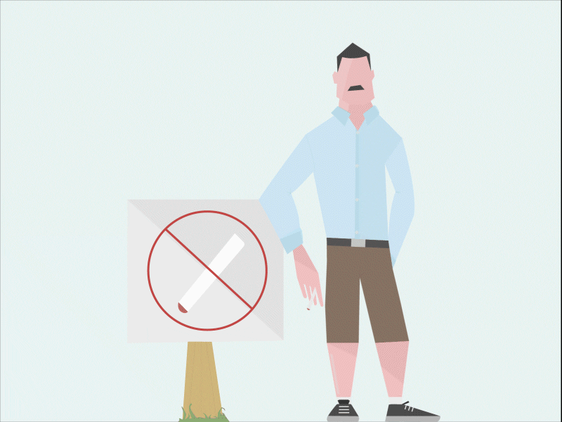 Ooh, you're hard bad ass ciggerette moustache smoking smoking man tash