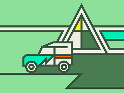 Live Simple a frame cabin defender doodle landrover landroverdefender