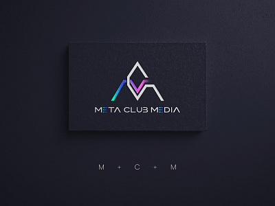 Logo Design for Meta Club Media 2d 2d logo brand branding creative design digital digital art digital marketing graphic design identity branding illustration lettermark logo meta metaverse minimal modern unique vector