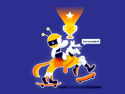 beChampion art character character design color illustration interaction design layout logo ui vector web design