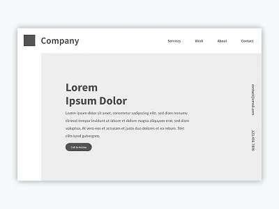 #DailyUI Challenge 003 Landing Page adobexd clean dailyui landing page simple ui ux web design wireframe