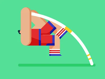 Big Time Sports - Pole Vault character design game illo illustration pole vault sports
