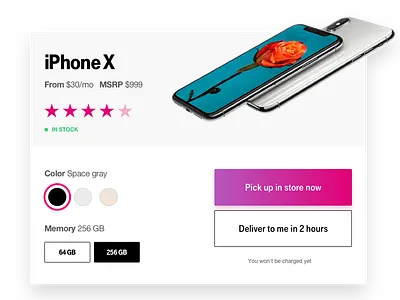 T-Mobile Exploration - Product Overlay clean magenta modern t mobile