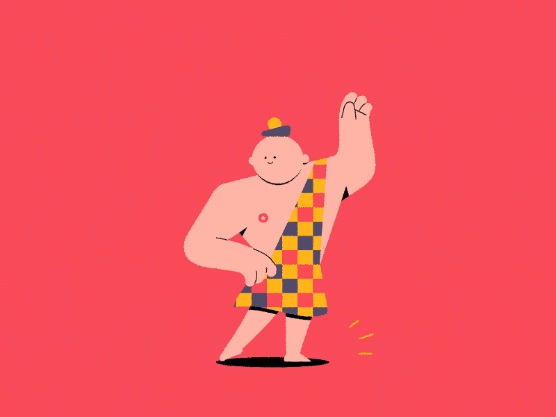 Dance your arse off 2d animation character character animation character design design flat gif illustration illustrations loop shape layers vector