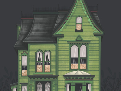 Haunted House art charactedesign children art children book illustration design enviroment environment art haunted haunted house haunted mansion house illustration victorian victorian house