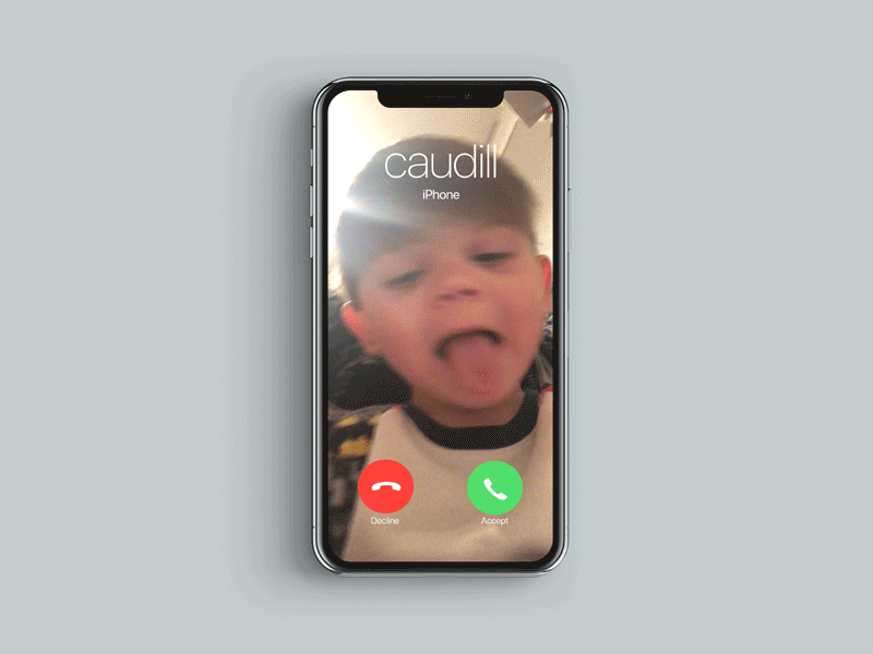 iPhone Contact Video Concept concept ios ui