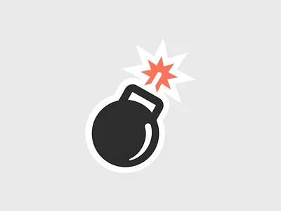 Kettlelbomb branding design flat icon illustration logo sports
