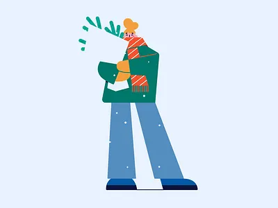 Winter Time 2d illustration character design christmas cute flat flat illustration flat vector art happy holiday season holidays illustration minimal modern new year preparing for xmas snow trendy vector graphics web illustration xmas