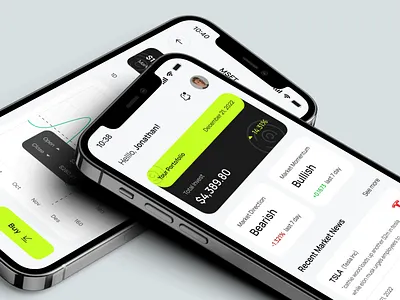 Investo - Stock Investment Mobile Version analytics app design clean design crypto crypto app e wallet finance financial fintech mobile app mobile ui money app money management statistics stock stock app stock exchange stock market ui ui design