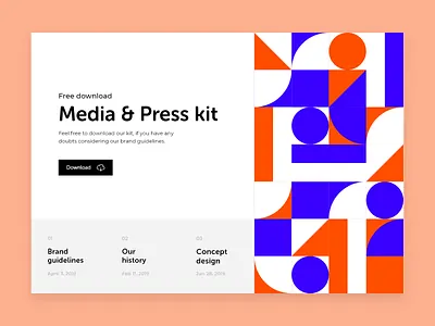 Daily UI #051 / Press page 051 adobe xd blue branding challenge colors daily daily 100 challenge daily ui design illustration illustrator press page red typography ui ux vector web website
