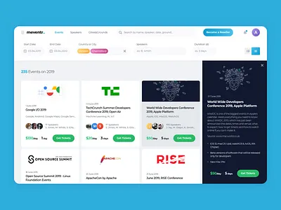 Marketplace for Developers Conference Tickets booking clean conference developer event market marketplace minimal ticket ui ux