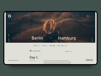 Minimal Travel Blog. Post Screen app blog blog page clean concept desktop desktop app minimal minimal blog travel typography ui ui ux design ux ux ui
