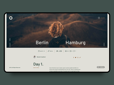 Minimal Travel Blog. Post Screen app blog blog page clean concept desktop desktop app minimal minimal blog travel typography ui ui ux design ux ux ui