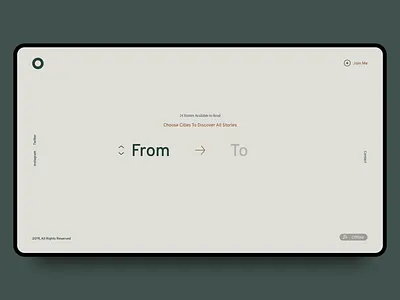 Minimal Travel Blog - Home app blog blog page clean concept desktop desktop app minimal minimal blog travel typography ui ux ux ui
