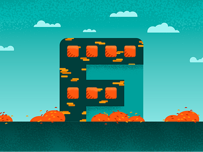 36 Days Of Type — Day F 36daysoftype clean flat geometric gradient graphic house illustration illustrator texture vector