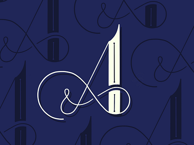 Ampersand A 36 days 36daysoftype a alphabet ampersand hand lettering lettering procreate