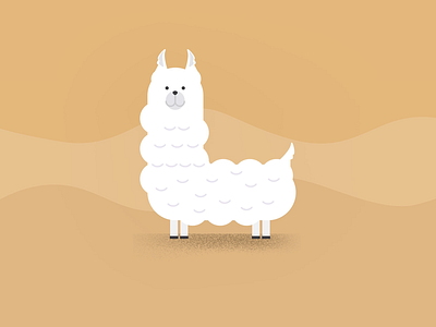 ‘L’| 36 Days of Typography flat illustration l llama typography vector