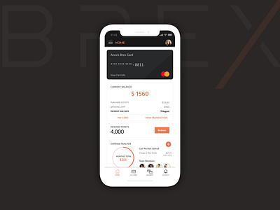 Mobile Banking Dashboard credit card dashboard app figma finance ios iphone10 main page mobile app tracker typography ui ui design challenge ux