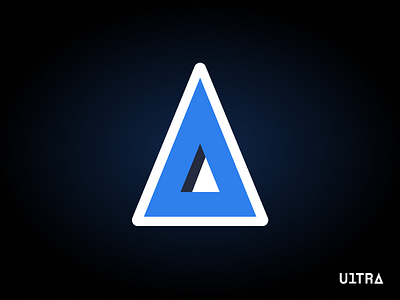 Icon for Ultra icon logo triangle vector