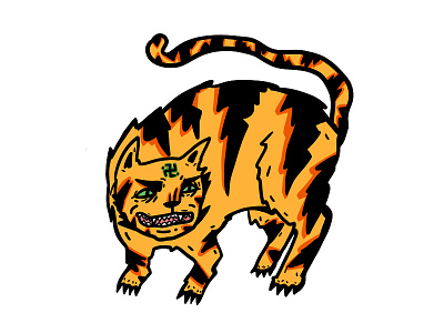 Tiger print stickers tiger