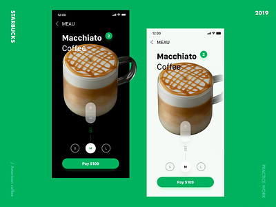 StarBucks app coffee app daily practice starbucks