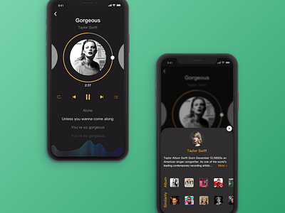 MUSIC PLAYER ui 图标 应用 设计