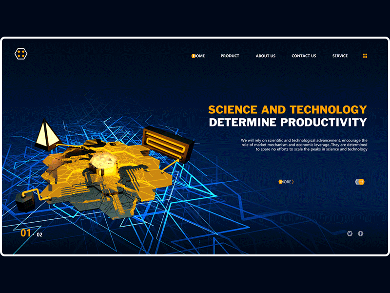 Combination of C4D and Web Page c4d web 安仔设计 网页 网页设计