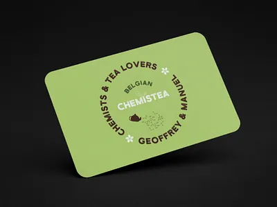 Belgian ChemisTea design illustrator logo tea