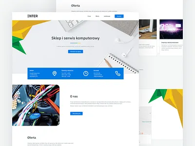 Enter - Computer Service computer service service ui webdesign
