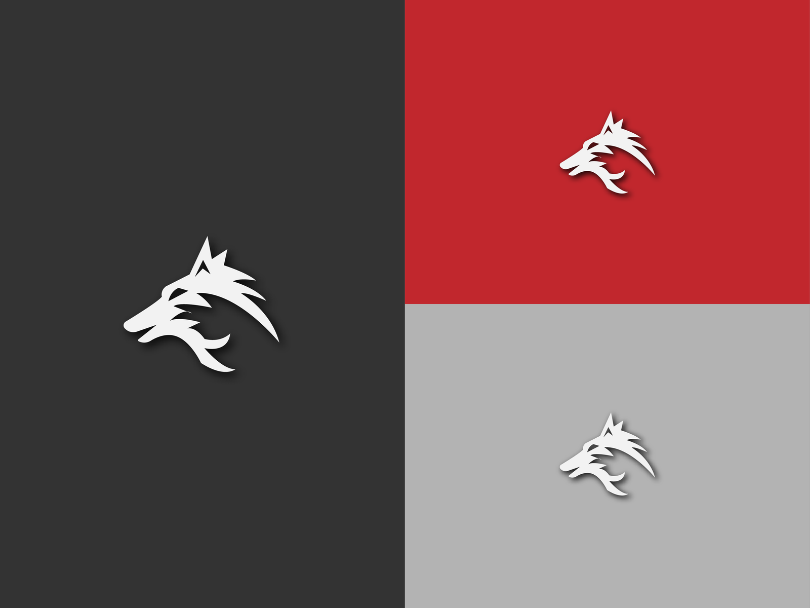 Example of Wolf logo conceptual design