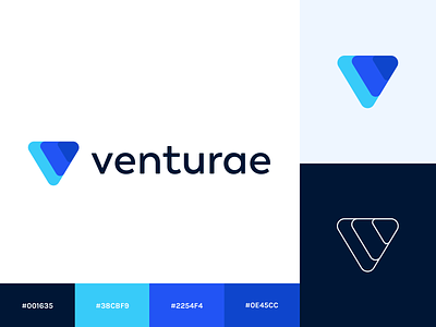 Venturae logo design branding branding design design logo logo design