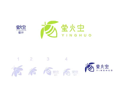 logo - design-萤火虫 animation app branding design icon illustration lettering logo mobile type typography ux vector web