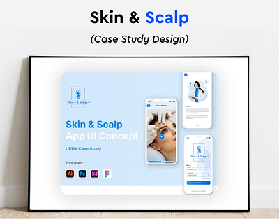 Skin & Scalp App UI Design app branding design graphic design illustration logo mobile design ui ux vector